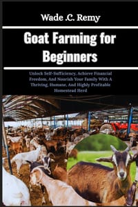 Goat Farming for Beginners: Unlock Self-Sufficiency, Achieve Financial Freedom, And Nourish Your Family With A Thriving, Humane, And Highly Profitable cover