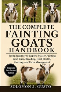The Complete Fainting Goats Handbook: From Beginner to Expert: Master Fainting Goat Care, Breeding, Hoof Health, Grazing, and Farm Management cover
