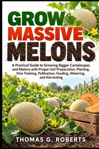 Grow Massive Melons: A Practical Guide to Growing Bigger Cantaloupes and Melons with Proper Soil Preparation, Planting, Vine Training, Pollination, Fe cover