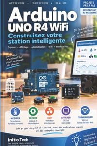 Arduino UNO R4 WiFi - Construisez votre station intelligente connectée: Un projet complet pas à pas: électronique, capteurs, écran, Wi-Fi, serveur Web cover