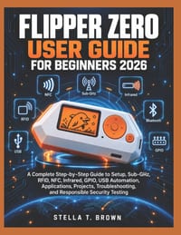 Flipper Zero User Guide for Beginners 2026: A Complete Step-By-Step Guide to Setup, Sub-Ghz, Rfid, Nfc, Infrared, Gpio, USB Automation, Applications, cover
