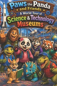 Paws the Panda and Friends: A World Tour of Science & Technology Museums: An Educational Adventure Exploring Science, Engineering, Technology, Space, cover