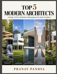 TOP 5 MODERN ARCHITECTS A Study of Two Definitive Masterpieces by Each Architect cover
