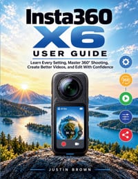 Insta360 X6 User Guide: Learn Every Setting, Master 360° Shooting, Create Better Videos, and Edit With Confidence cover
