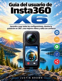 Guía del usuario de Insta360 X6: Aprende a usar todas las configuraciones, domina la grabación en 360°, crea mejores vídeos y edita con confianza cover