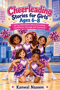 Cheerleading Stories for Girls Ages 6-8: 10 Fun Adventures About Friendship, Confidence, Courage, and Teamwork cover
