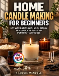 Home Candle Making for Beginners: Soy Wax Ratios with Wick Sizing, Fragrance Levels and Pouring Techniques cover