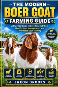 The Modern Boer Goat Farming Guide: A Practical Guide to Breeding, Nutrition, Health, Herd Management, and Profitable Goat Farming cover