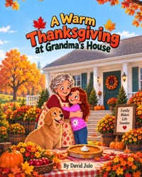 Thanksgiving at Grandma's House: Thanksgiving at Grandma's House big family cousins story cover