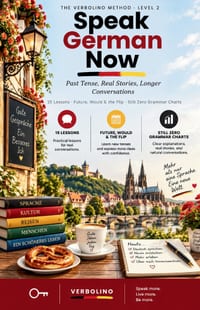 Speak German Now, Level 2: Past Tense, Real Stories, Longer Conversations - The No-Grammar Method cover