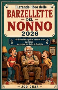 Il grande libro delle barzellette del nonno 2026: 101 barzellette pulite e storie brevi sui nonni - un regalo per tutta la famiglia cover