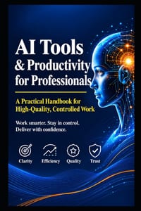 AI Tools & Productivity for Professionals: A Practical Handbook for High-Quality, Controlled Work cover