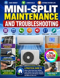Mini-Split Maintenance and Troubleshooting: A Practical Guide to Filters, Coils, Drain Lines, Airflow, Leaks, Noises, Error Codes, Cleaning, Seasonal cover