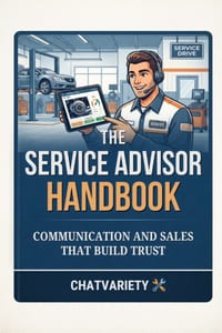The Service Advisor Handbook: Communication and Sales That Build Trust cover