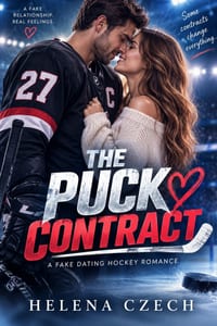 The Puck Contract: A Fake Dating Hockey Romance cover