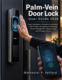 Palm-Vein Door Lock User Guide 2026: Learn Installation, Biometric Enrollment, User Profiles, Recognition Positioning, Access Management, Battery Care cover