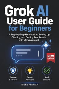 Grok AI User Guide for Beginners: A Step-by-Step Handbook to Setting Up, Chatting, and Getting Real Results with xAI's Assistant cover