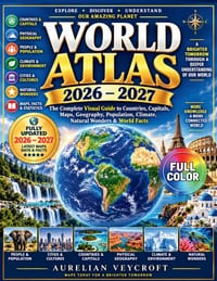 World Atlas 2026-2027: The Complete Visual Guide to Countries, Capitals, Maps, Geography, Population, Climate, Natural Wonders and World Facts cover