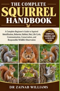 The Complete Squirrel Handbook: A Complete Beginner's Guide to Squirrel Identification, Behavior, Habitat, Diet, Life Cycle, Communication, Conservati cover