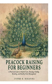 Peacock Raising for Beginners: A Practical Guide to Peafowl Care, Housing, Feeding, Breeding, and Healthy Flock Management cover