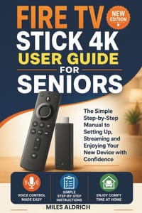 Fire TV Stick 4K User Guide for Seniors: The Simple Step-by-Step Manual to Setting Up, Streaming and Enjoying Your New Device with Confidence cover
