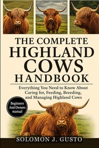The Complete Highland Cows Handbook: Everything You Need to Know About Caring for, Feeding, Breeding, and Managing Highland Cows cover