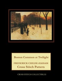 Boston Common at Twilight: Frederick Childe-Hassam Cross Stitch Pattern cover
