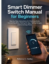 Smart Dimmer Switch Manual for Beginners: Step-by-Step Instructions for Checking Bulbs, Connecting Wires, Pairing the App, Setting Ranges, and Correct cover