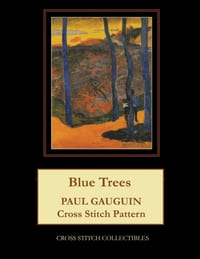 Blue Trees: Paul Gauguin Cross Stitch Pattern cover