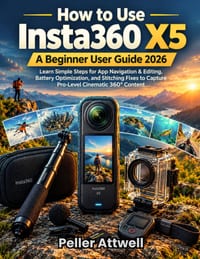 How to Use Insta360 X5: A Beginner User Guide 2026: Learn Simple Steps for App Navigation & Editing, Battery Optimization and Stitching Fixes to Captu cover