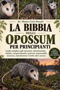 La Bibbia Degli Opossum Per Principianti: Guida completa agli opossum: alimentazione, habitat, comportamento, gestione responsabile, sicurezza, riprod cover