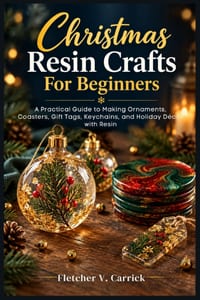 Christmas Resin Crafts For Beginners: A Practical Guide to Making Ornaments, Coasters, Gift Tags, Keychains, and Holiday Décor with Resin cover