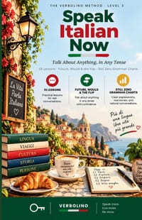 Speak Italian Now, Level 3: Talk About Anything, in Any Tense - The No-Grammar Method cover