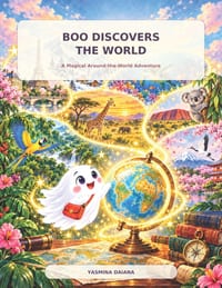 Boo Discovers the World: A Magical Around-the-World Adventure with Animals, Places, Counting, Movement, and Imagination for Children Ages 3-5 cover