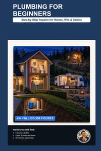 Plumbing for Beginners: Step-by-Step Repairs for Homes, RVs, and Cabins cover