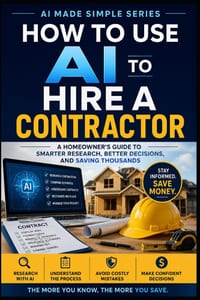 How to use AI to Hire a Contractor: A Homeowner's Guide to Smarter Research, Better Decisions, and Saving Thousands cover