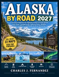Alaska by Road 2027: A Practical Highway-by-Highway Guide to Scenic Drives, Fuel Planning, Campgrounds, National Parks, Wildlife, Road Conditions, and cover