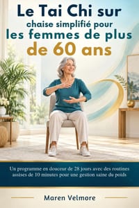 Le Tai Chi sur chaise simplifié pour les femmes de plus de 60 ans: Un programme en douceur de 28 jours avec des routines assises de 10 minutes pour un cover