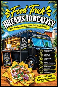 Food Truck Dreams To Reality: Everything You Need To Start, Launch And Grow a Successful Mobile Food Truck Business cover