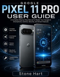 Google Pixel 11 Pro User Guide: A Step-by-Step Manual to Master Your Smartphone, Camera, Security, and Smart Features cover