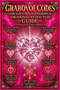 Grabovoi Codes for Love, Relationships & Emotional Attraction: The Ultimate Bio-Frequency Blueprint to Clear Blockages, Magnetize Your Soulmate, and M cover