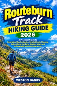 Routeburn Track HIKING GUIDE 2026: A Practical Guide to Descriptive Map Navigation, Detailed Route Planning, Alpine Hiking, Hut Stays, Weather Safety, cover