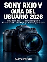 Sony RX10 V Guía del Usuario 2026: Guía práctica desde la primera configuración hasta fotos nítidas vídeo 4K y flujos de trabajo profesionales cover
