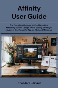 Affinity User Guide: The Complete Beginner to Pro Manual for Mastering Vector Design, Photo Editing, and Page Layout in One Powerful App on Mac and Wi cover