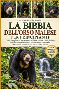 La Bibbia Dell'orso Malese Per Principianti: Guida completa all'orso malese: biologia, alimentazione, habitat tropicale, comportamento, arricchimento cover