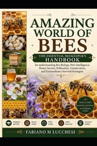 Amazing World of Bees: Bee Biology, Hive Intelligence, Honey Secrets, Pollination, Conservation, and Extraordinary Survival Strategies Explained cover