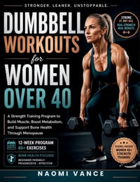 Dumbbell Workouts for Women Over 40: A Strength Training Guide to Build Muscle, Boost Metabolism, and Support Bone Health Through Menopause cover