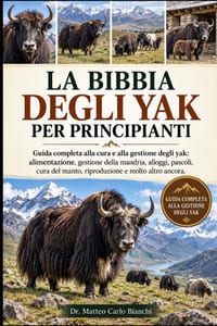 La Bibbia Degli Yak Per Principianti: Guida completa alla cura e alla gestione degli yak: alimentazione, gestione della mandria, alloggi, pascoli, cur cover