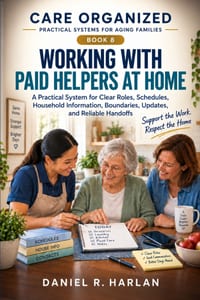 Working With Paid Helpers at Home: A Practical System for Clear Roles, Schedules, Household Information, Boundaries, Updates, and Reliable Handoffs cover