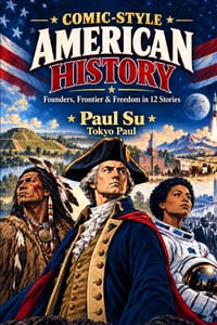 Comic-Style American History: Founders, Frontier & Freedom in 12 Stories cover